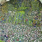 Garden Landscape with Hilltop by Gustav Klimt